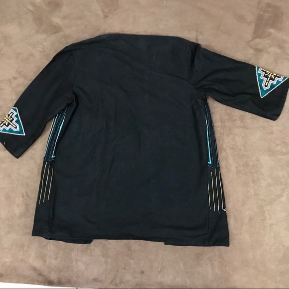 H&M Uniquely Embellished Tribal Embroidered Blazer - Picture 6 of 16